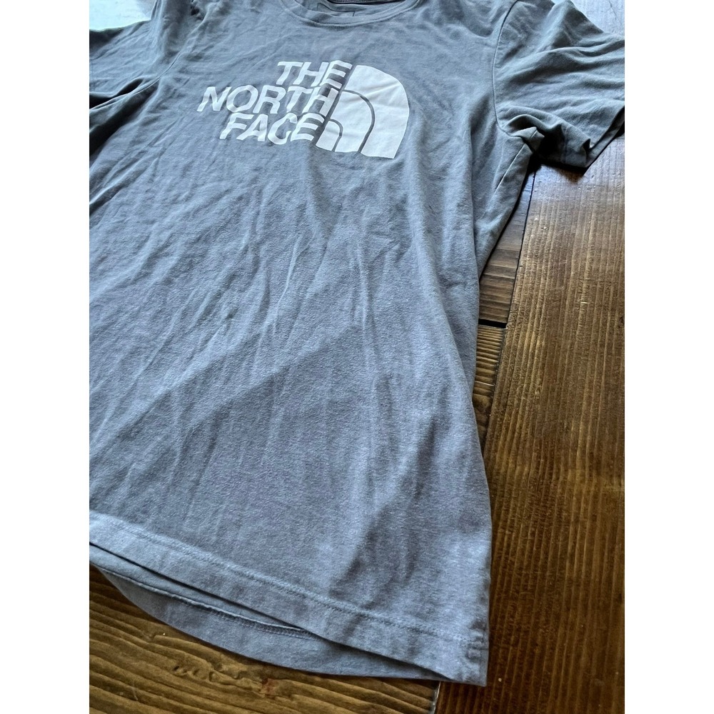The North Face Womens Gray Short Sleeve Half Dome Logo T-Shirt Size M - Picture 2 of 6